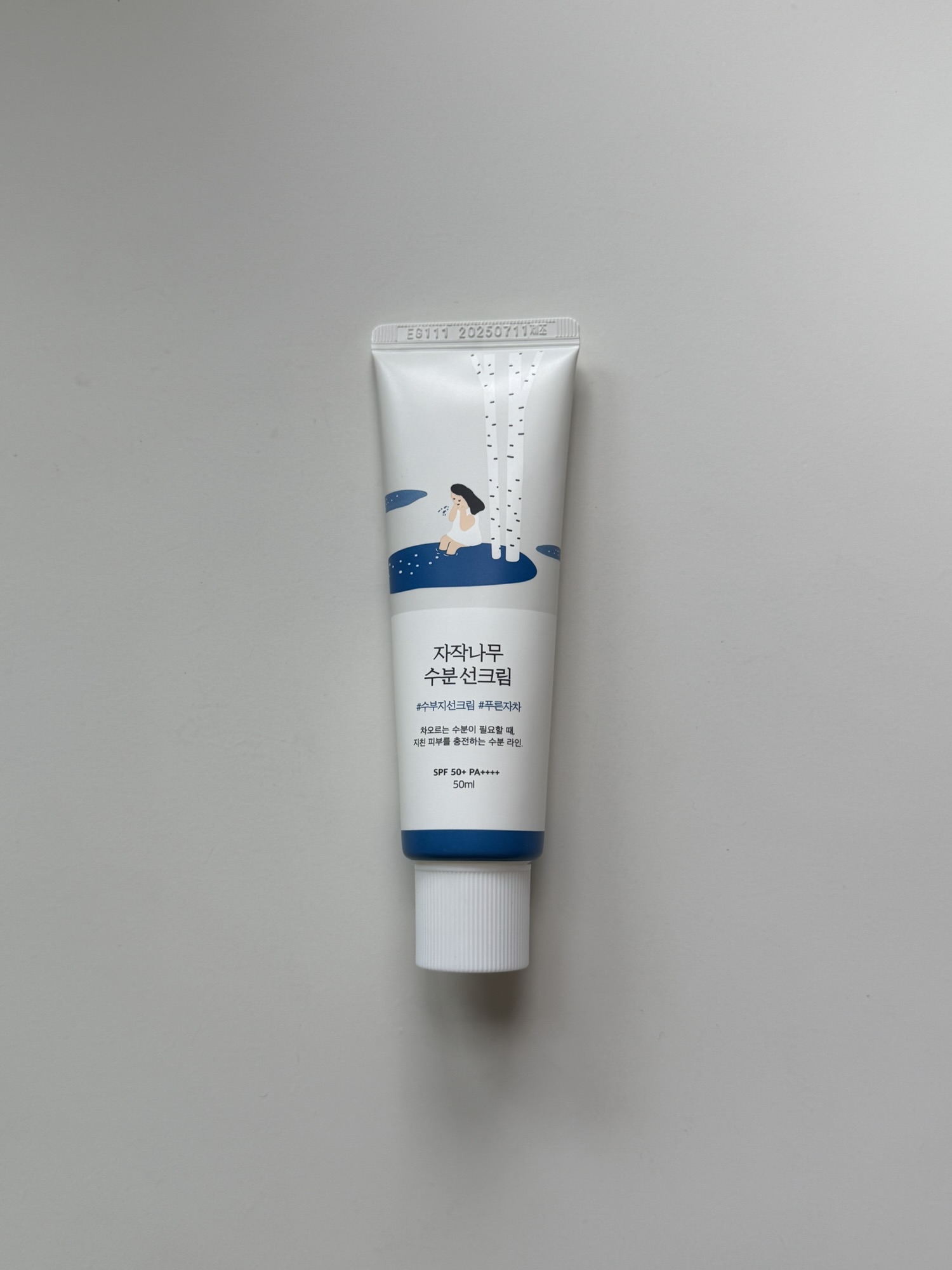ROUND LAB Birch Juice Moisturizing Sun Cream tube — SPF50+ PA++++ 50ml
