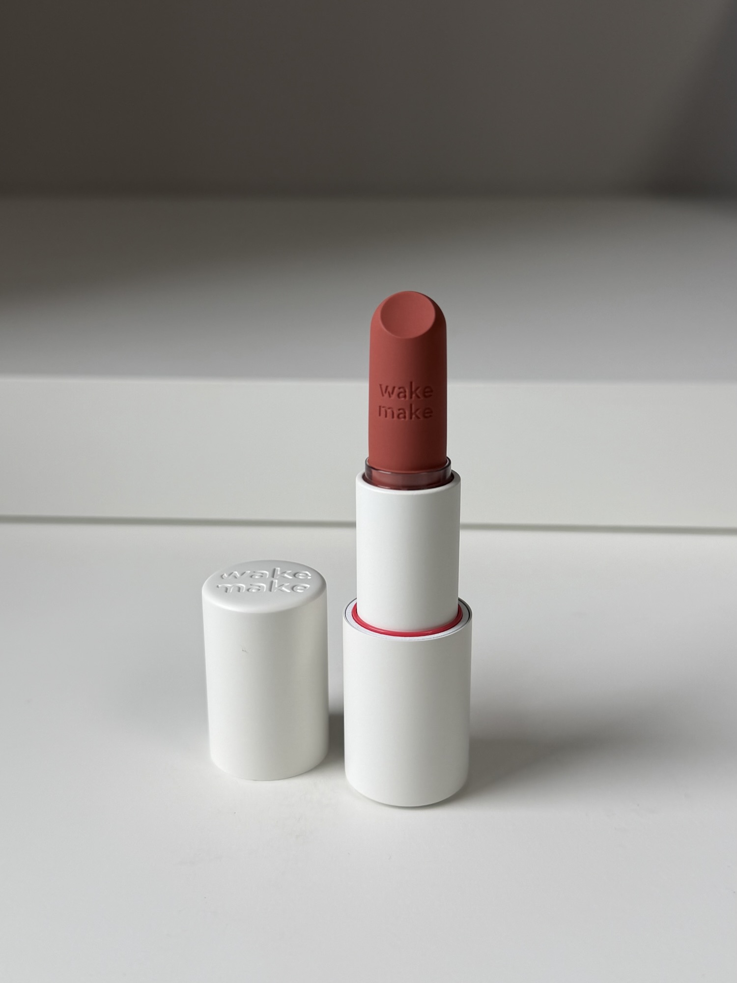 Wakemake Blurring Balm Stick fully extended — generous product amount for the price