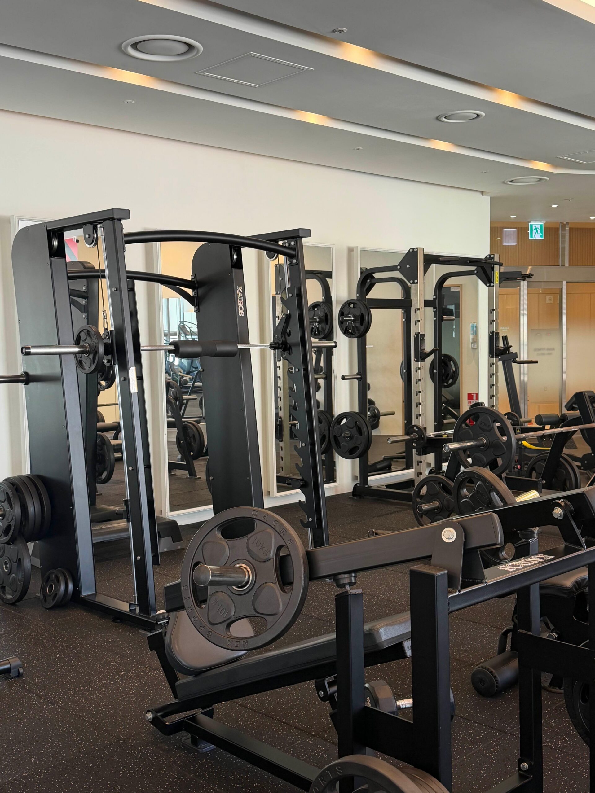 Weight training equipment at Avani Central Busan gym
