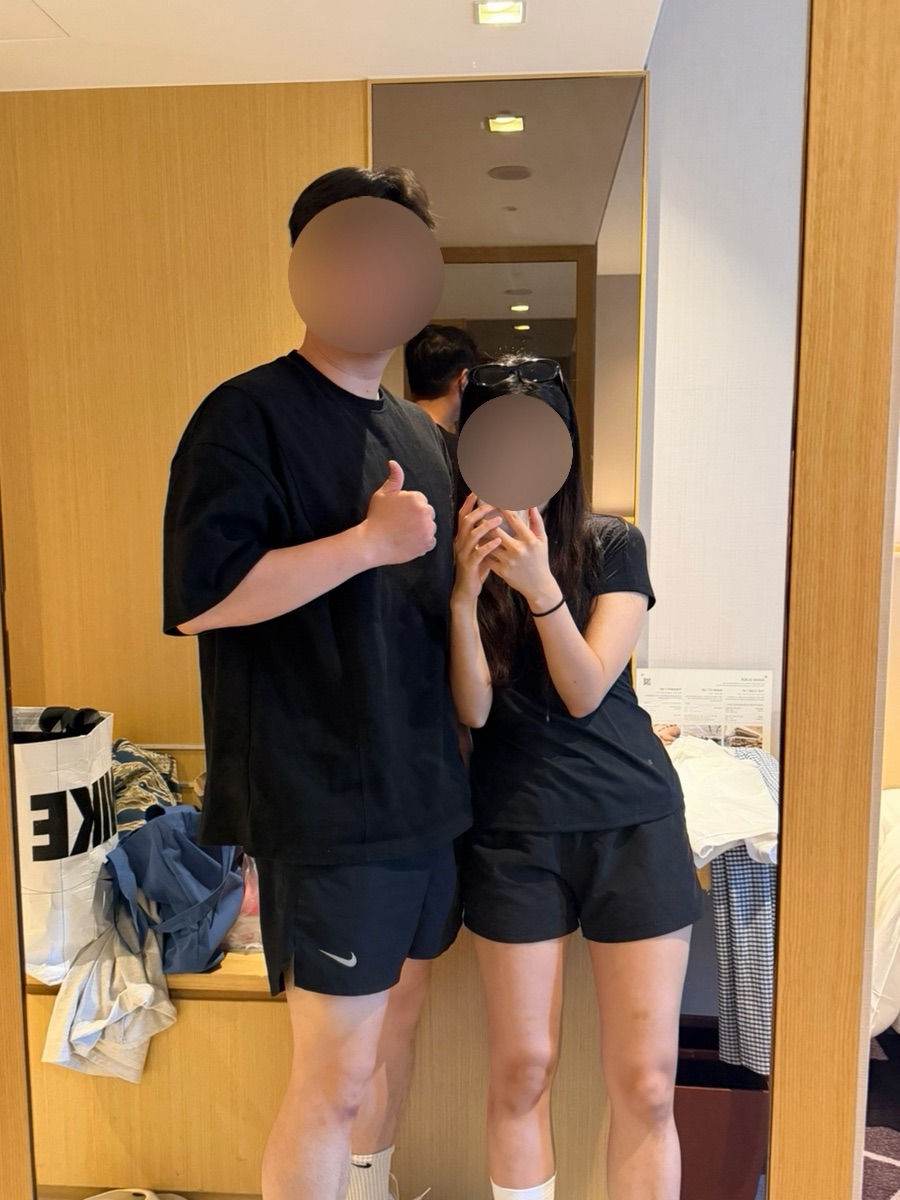 Full length mirror near the entrance of Avani Central Busan room