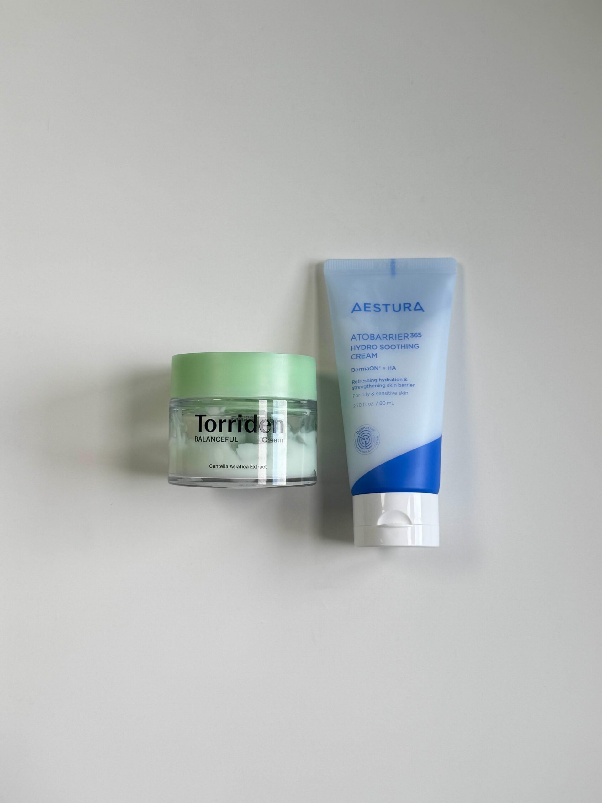 Aestura Atobarrier 365 Hydro Soothing Cream box next to the cream tube