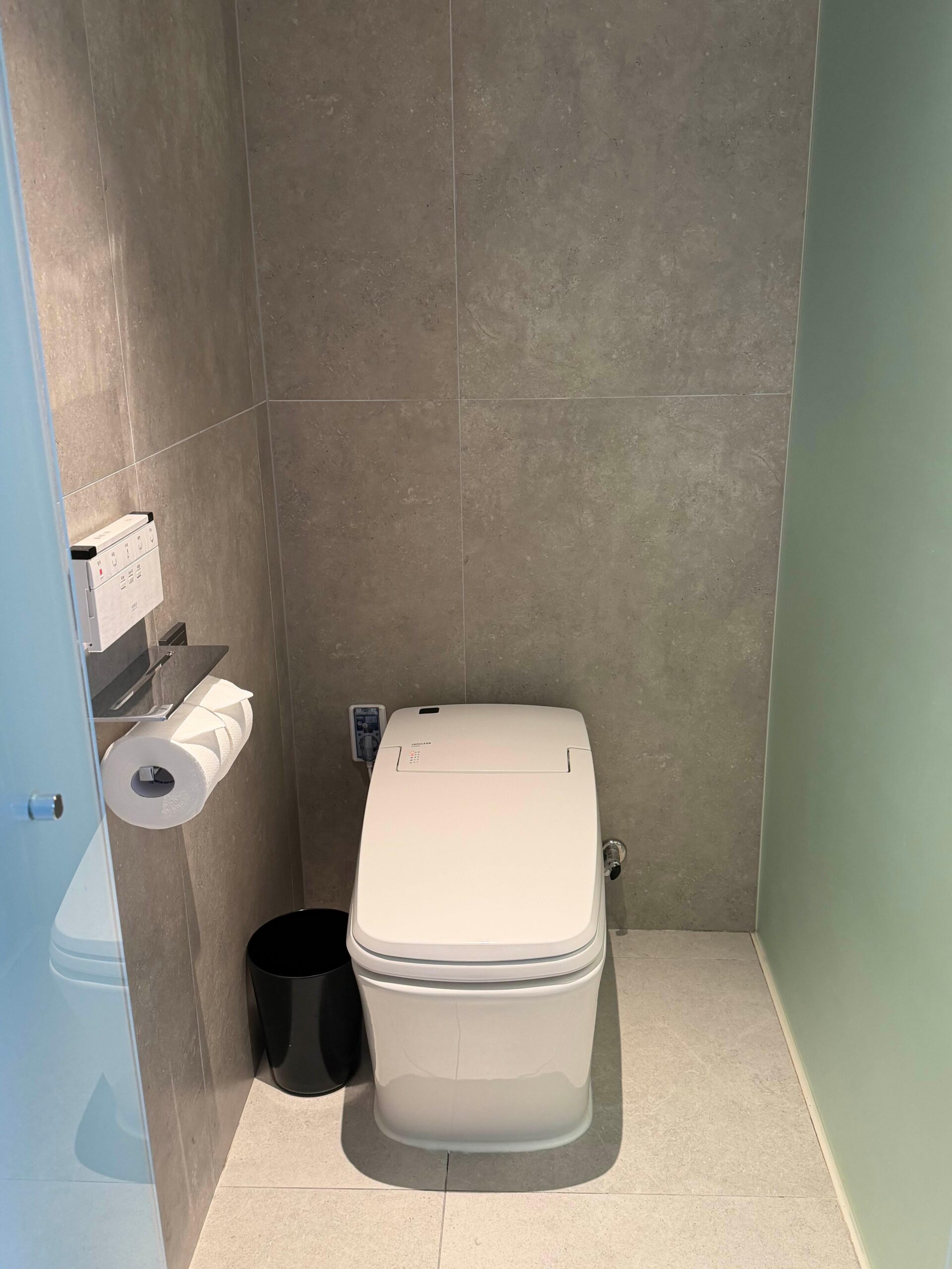Separate shower booth and toilet area at L7 Haeundae Busan
