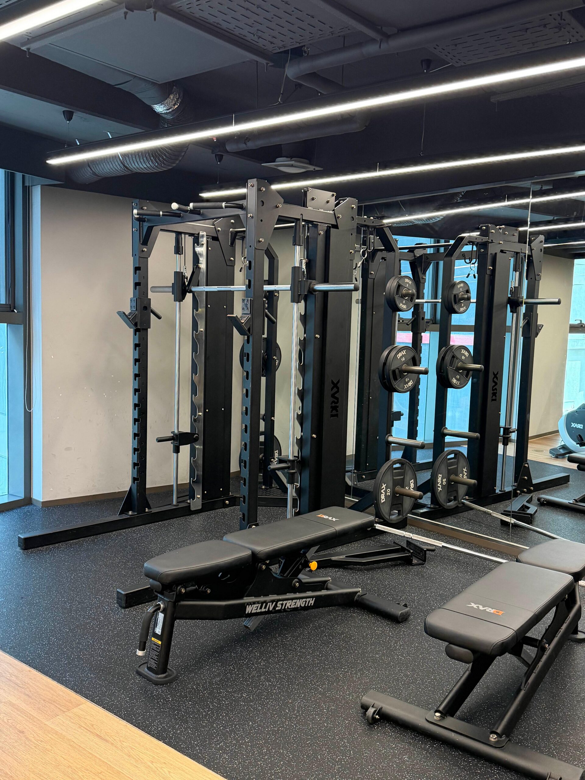 Compact gym equipment at L7 Haeundae Busan