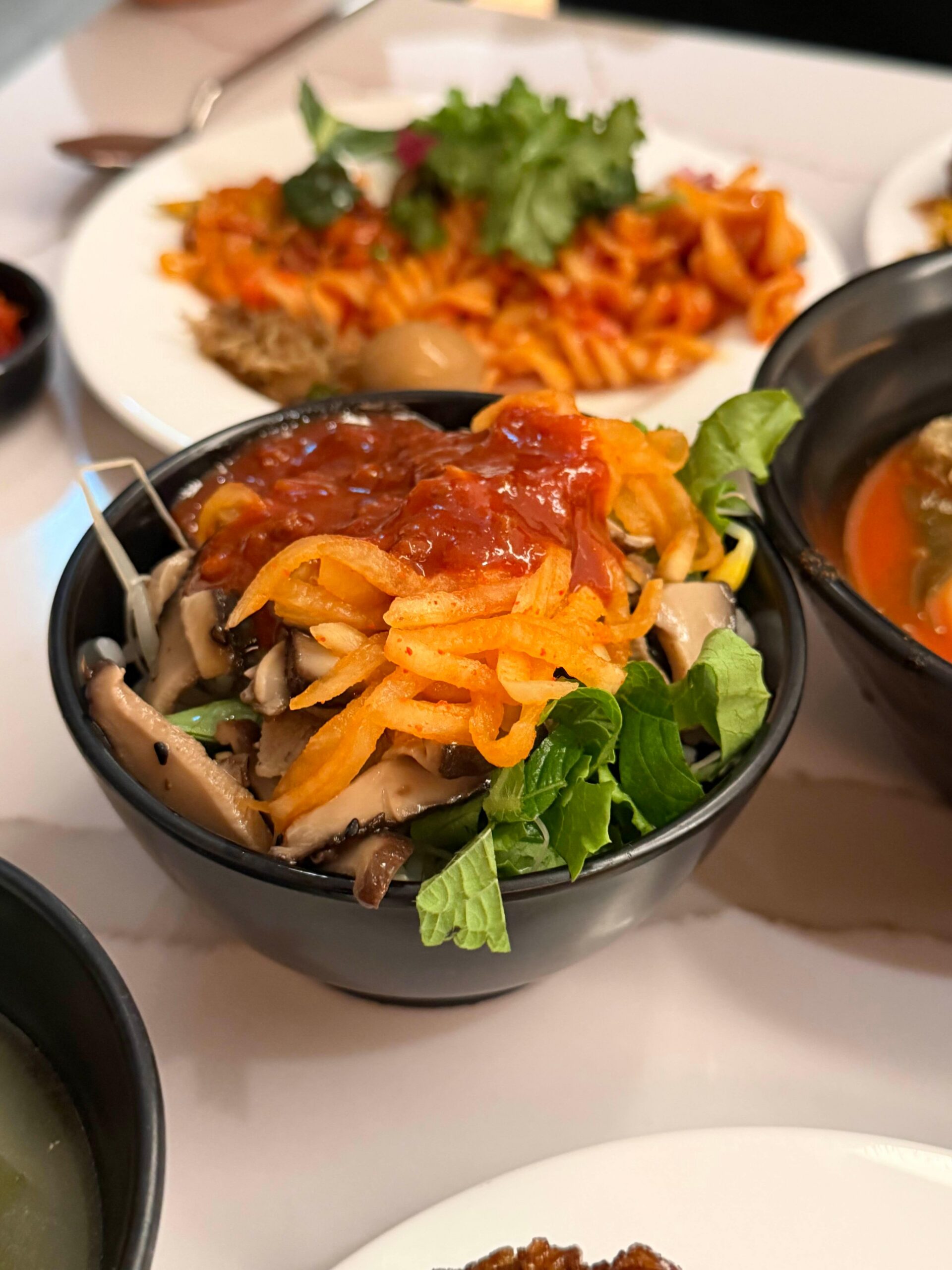 Bibimbap bowl at Matina Lounge East