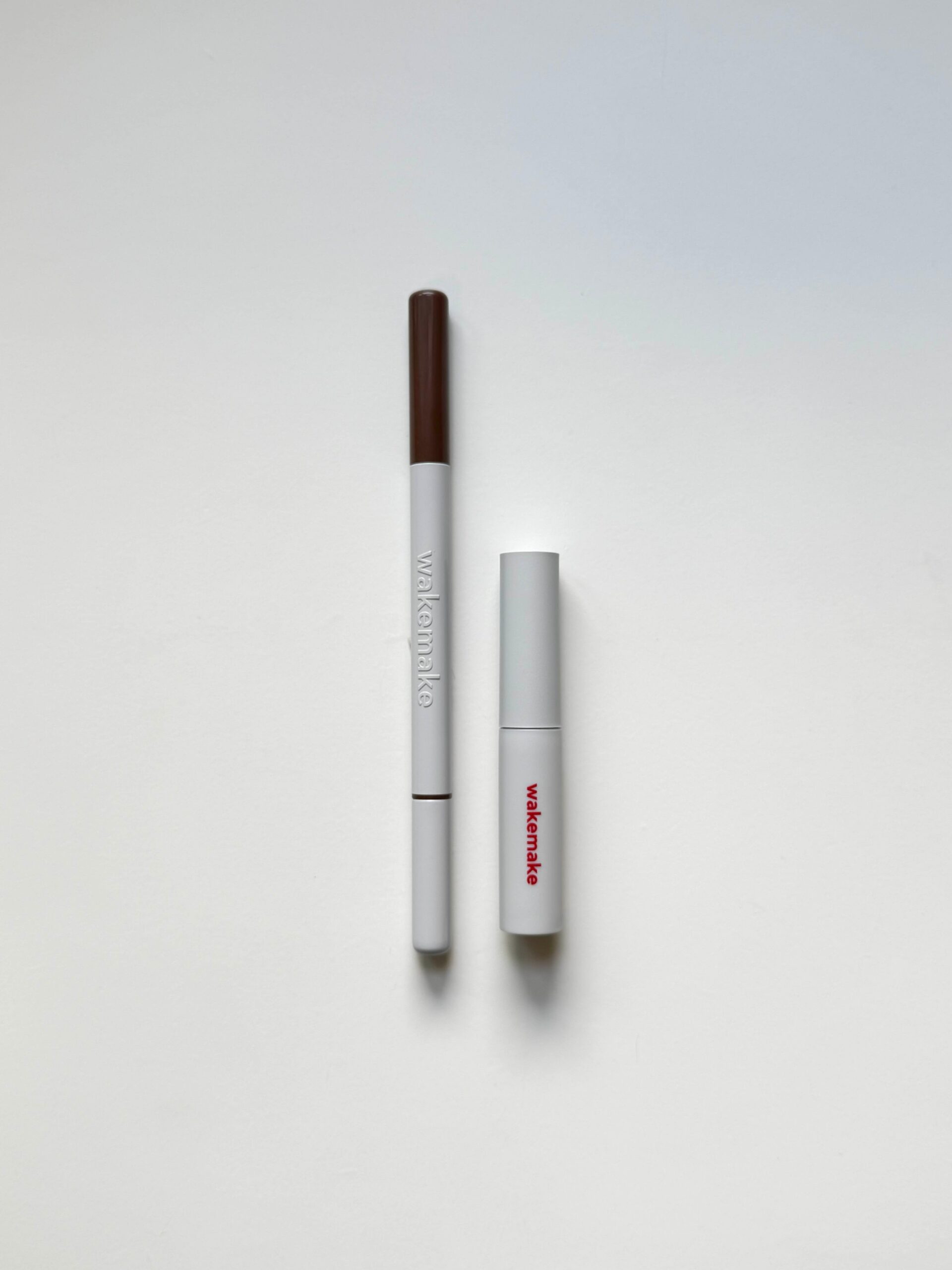 Wakemake Natural Hard Brow Pencil with mini brow fixer from the Olive Young set
