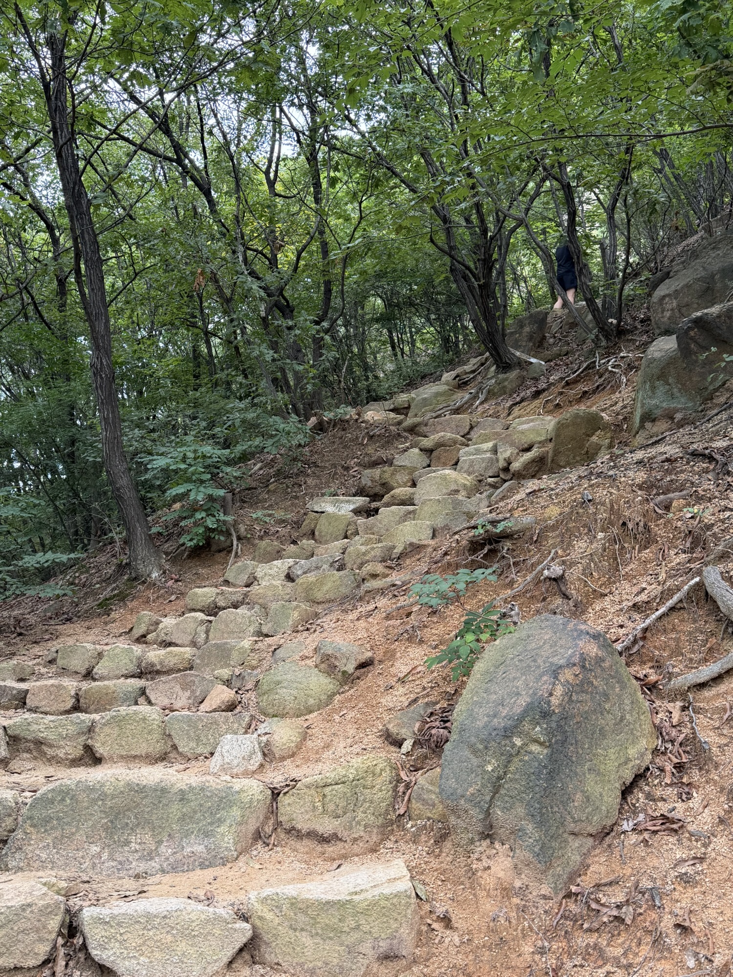 Rocky uphill trail on Yongmasan