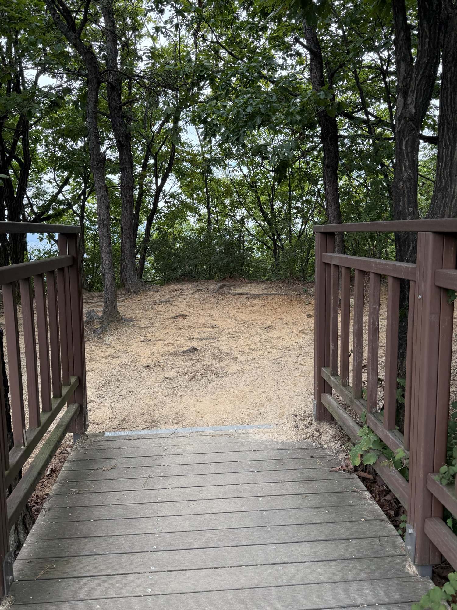Trail section near the upper part of Yongmasan