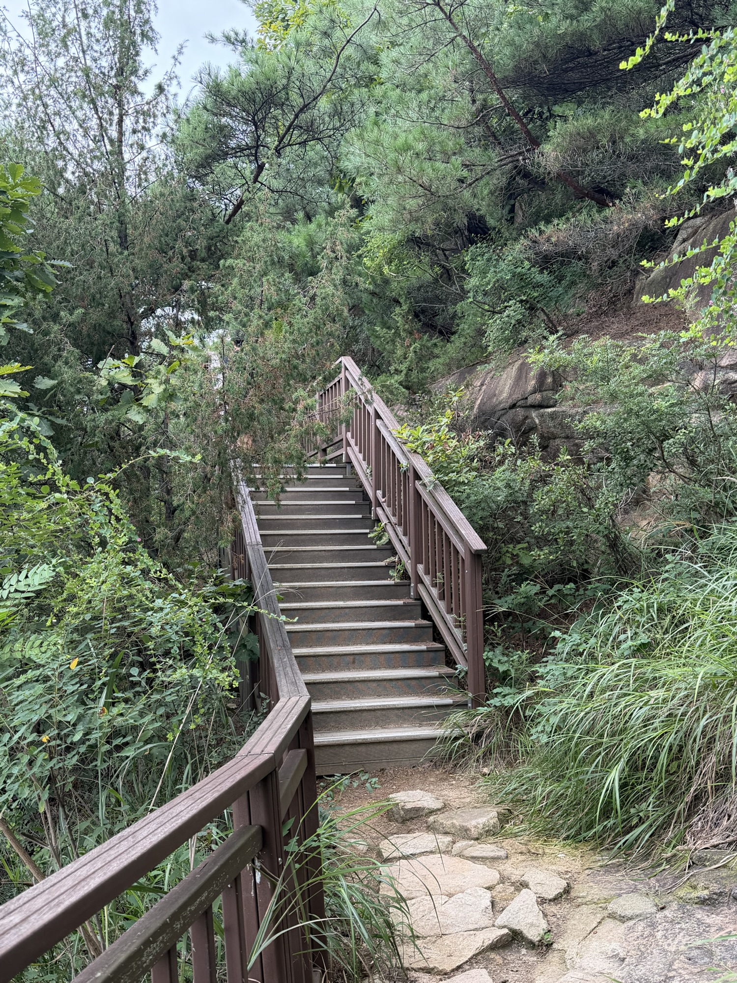 Final approach trail before the Yongmasan summit
