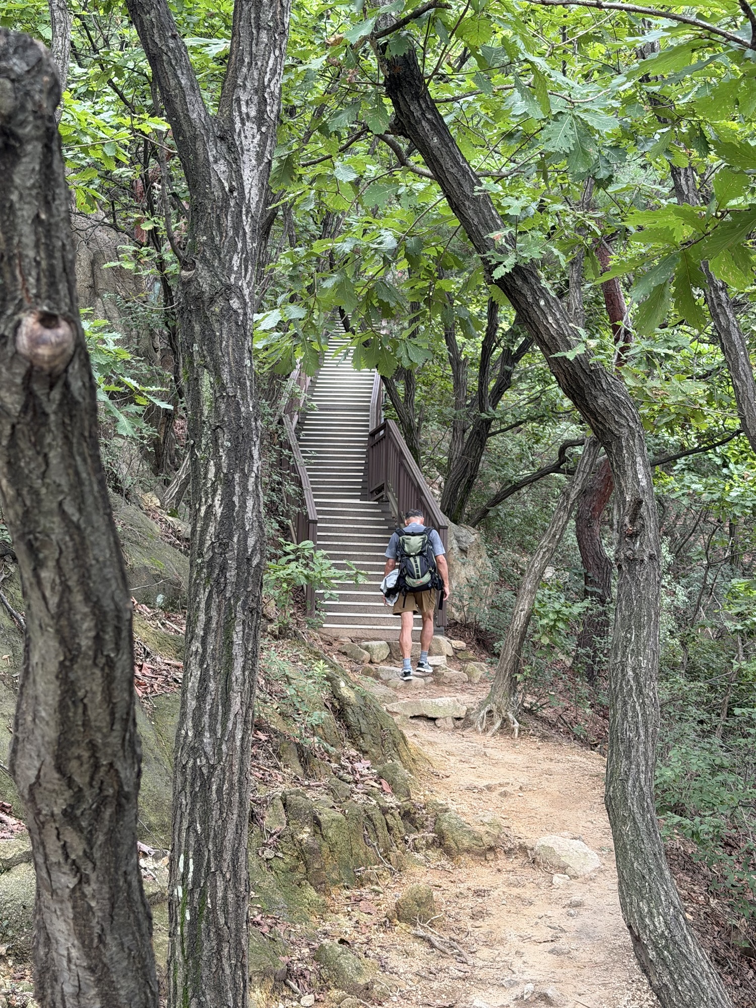 Final stair section near Yongmabong on Yongmasan
