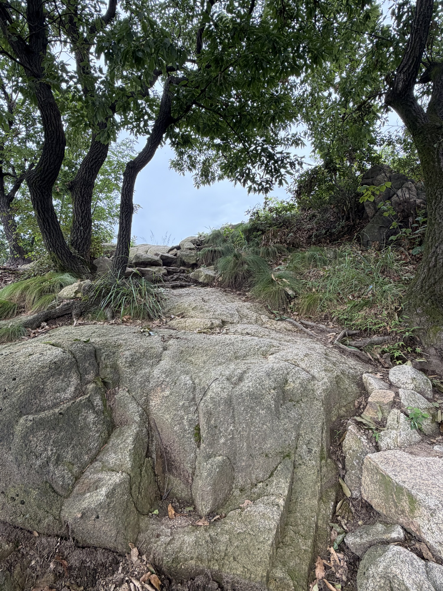 Last rocky section before Yongmabong summit