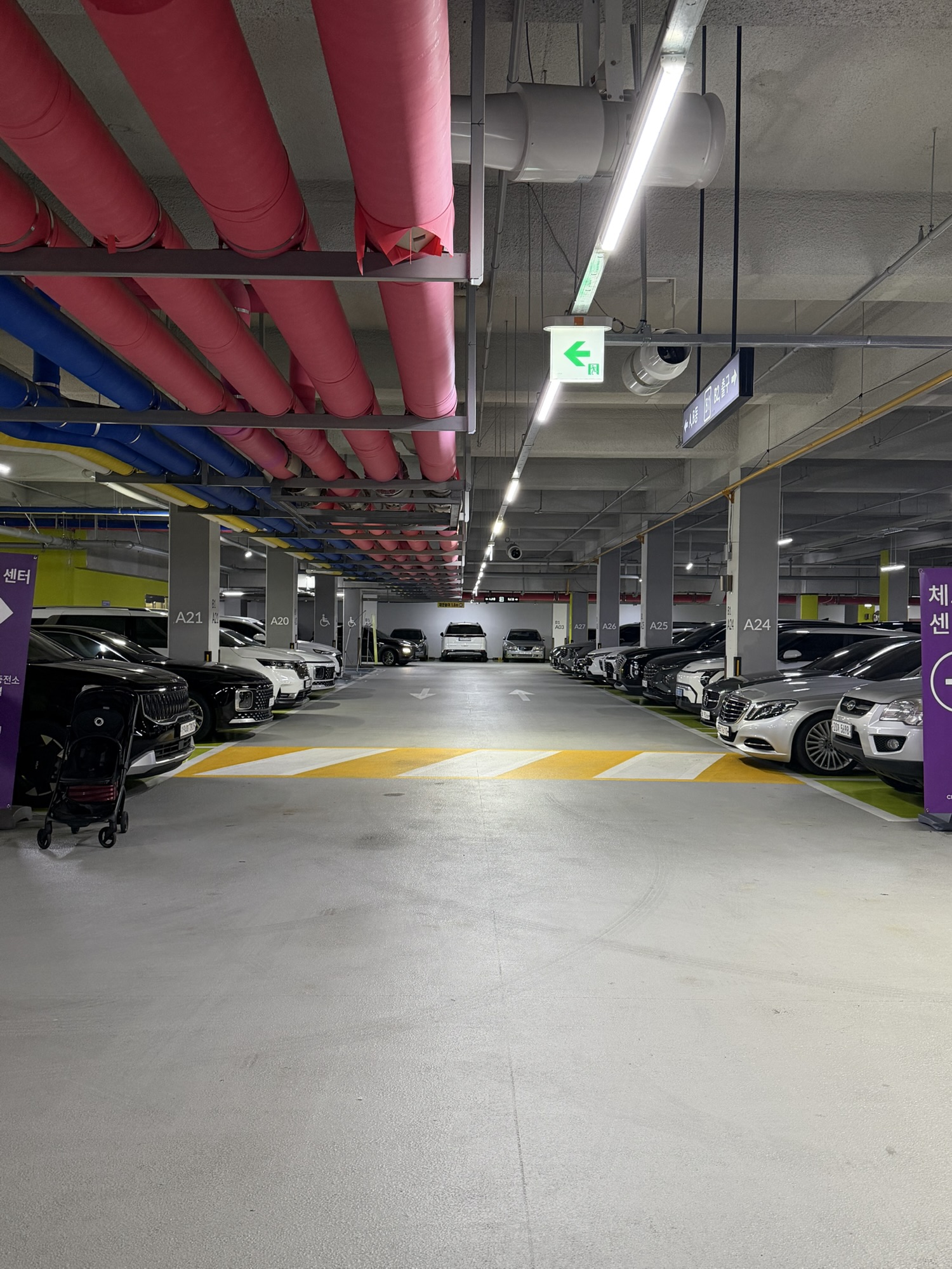 Underground parking at Chestertons Sokcho