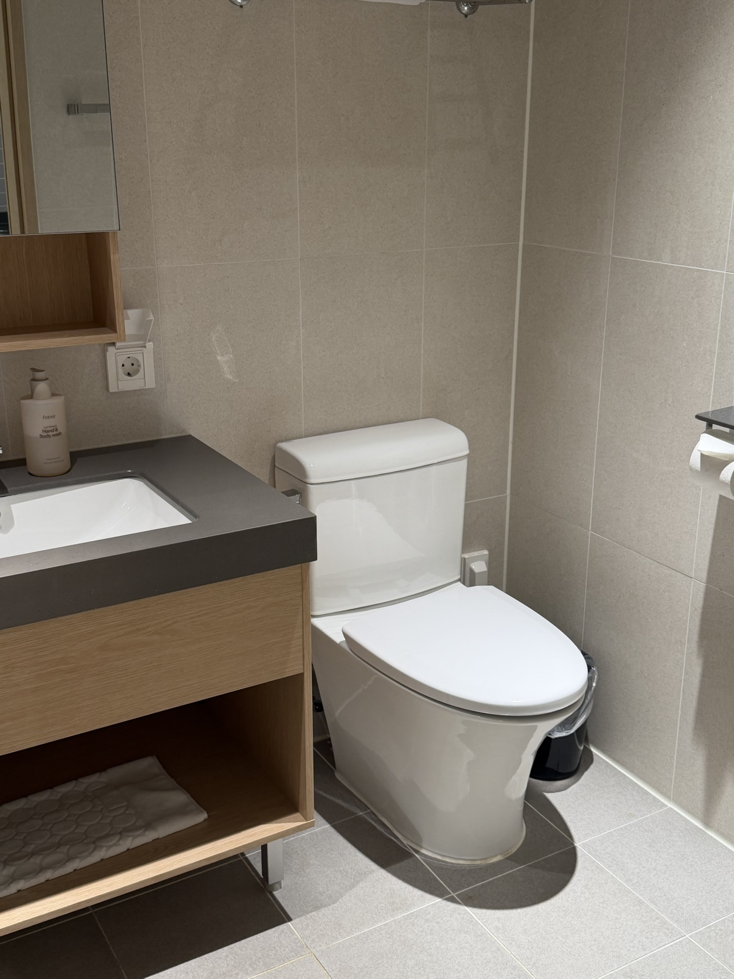 Sink and toilet area in Chestertons Sokcho bathroom
