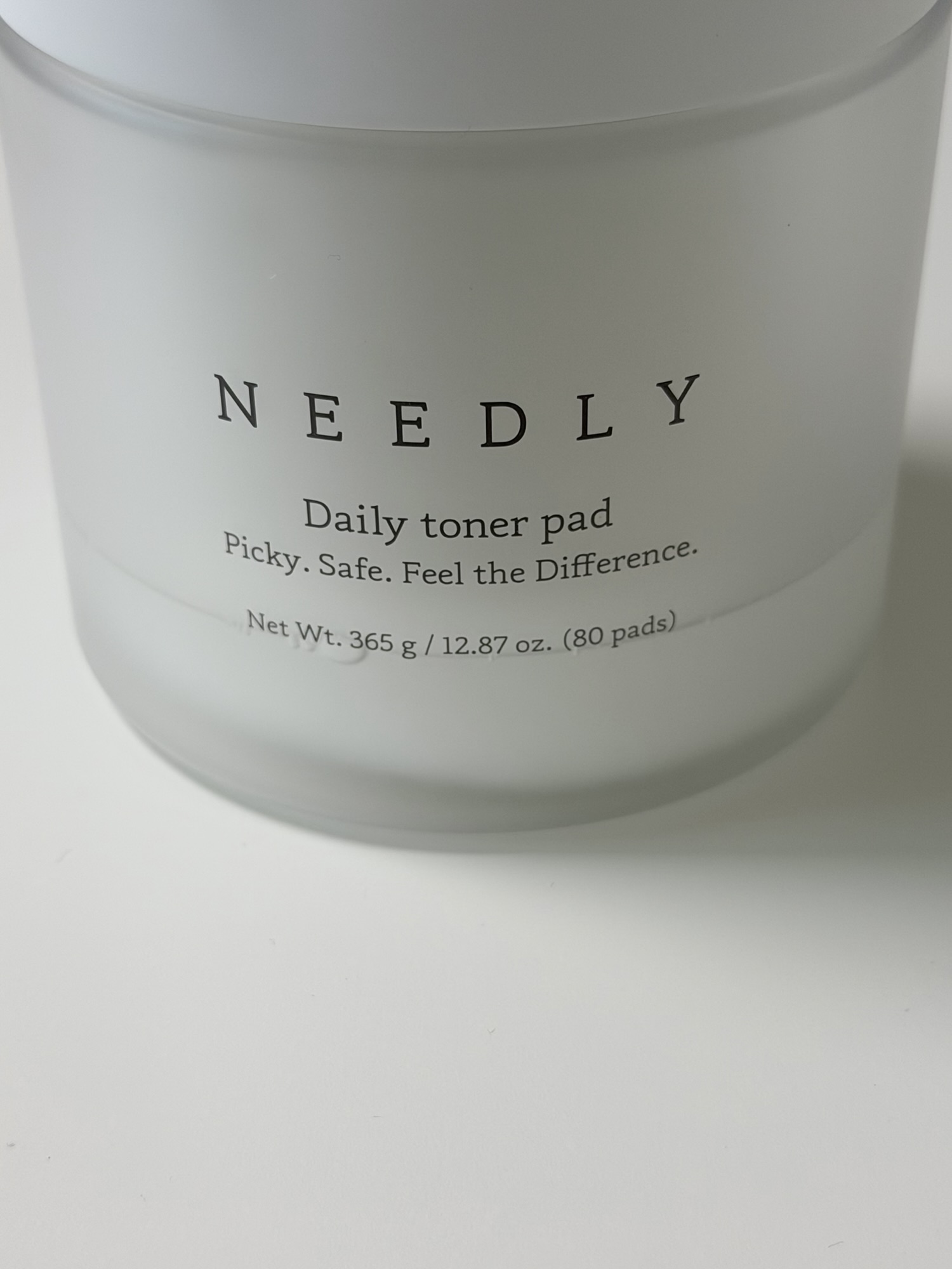 Close-up of Needly Daily Toner Pad 80-pad jar